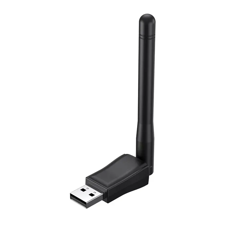 Adaptateur WiFi USB mini 150 Mbps 2,4 GHz avec antenne, carte réseau sans fil USB 802.11n/g/b 8