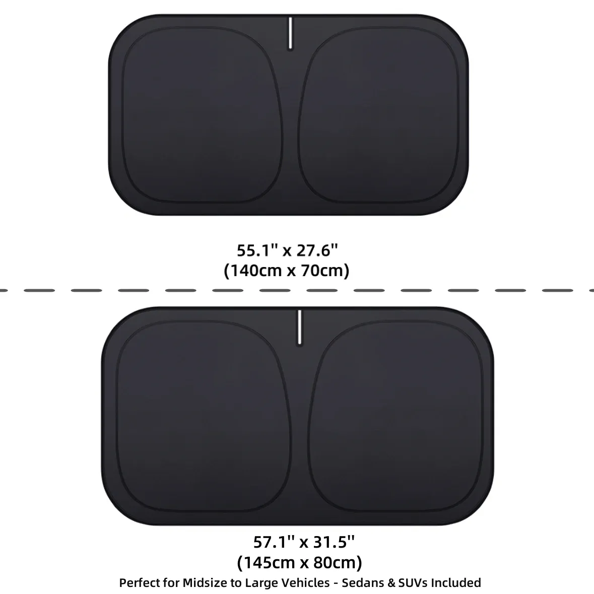 Pare-soleil pliable pour pare-brise de voiture, protection UV intérieure 4