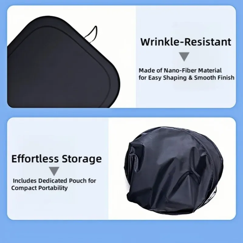 Pare-soleil pliable pour pare-brise de voiture, protection UV intérieure 5