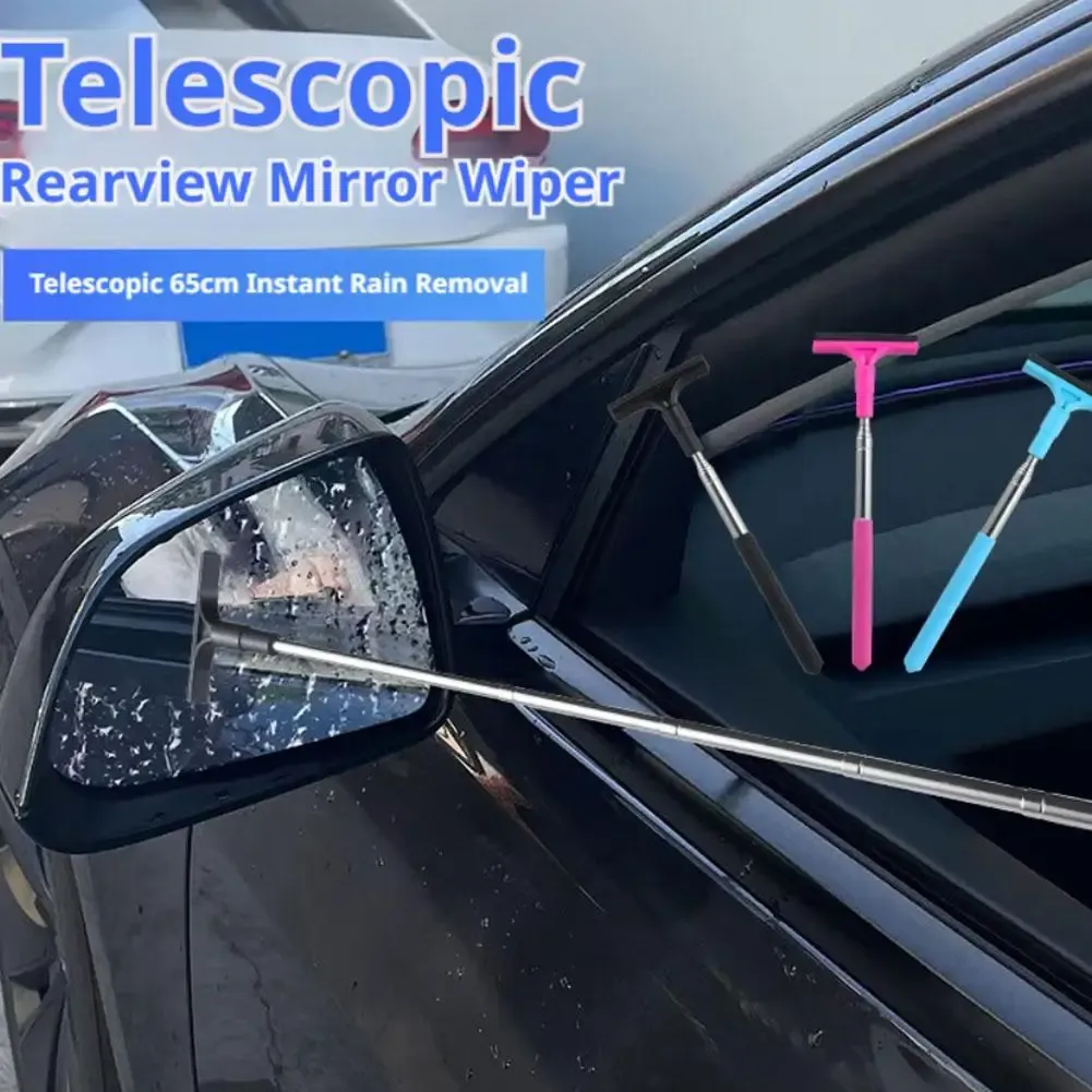 Grattoir de nettoyage de pare-brise avec brosse télescopique anti-buée 3