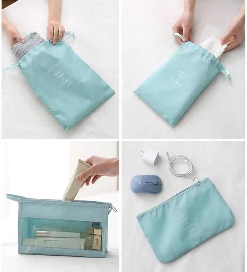 Organisation de bagages avec sacs de rangement