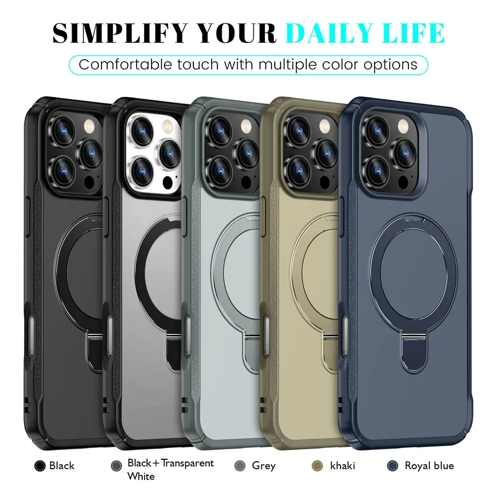 Coque magnétique pliable, détail du support