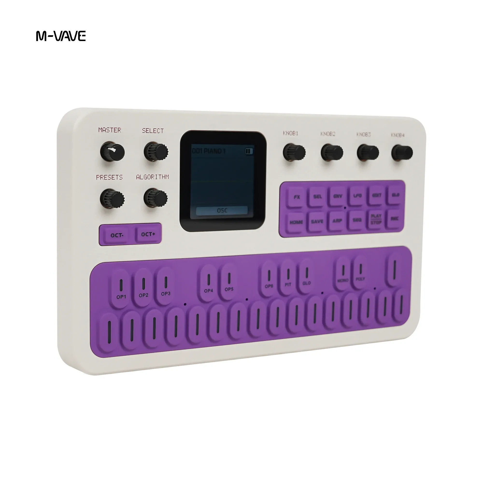 Pédale d'effets M-Vave FM-1 – Synthétiseur Bluetooth portable, autonomie 12 h, 6 opérateurs, MIDI, 32 algorithmes, 128 préréglages intégrés 5