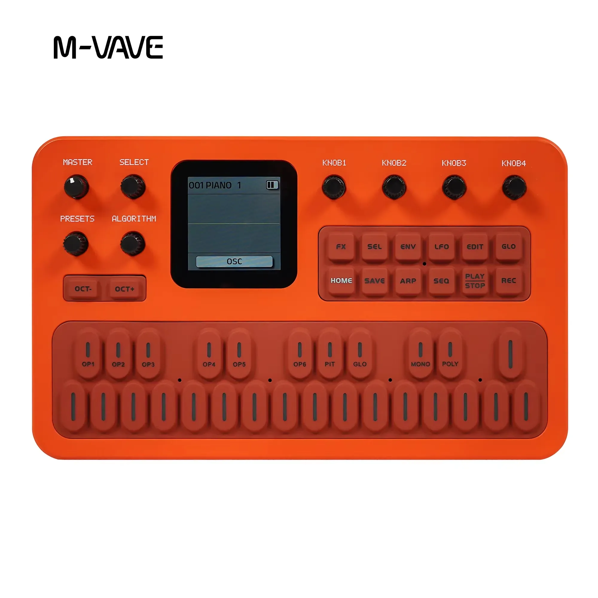 Pédale d'effets M-Vave FM-1 – Synthétiseur Bluetooth portable, autonomie 12 h, 6 opérateurs, MIDI, 32 algorithmes, 128 préréglages intégrés 9