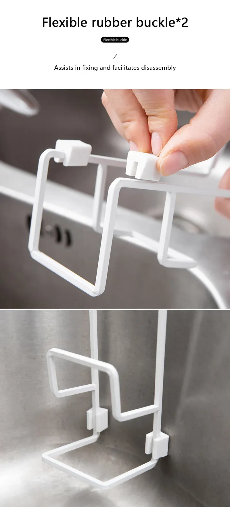 Égouttoir à éponge pour robinet, rangement