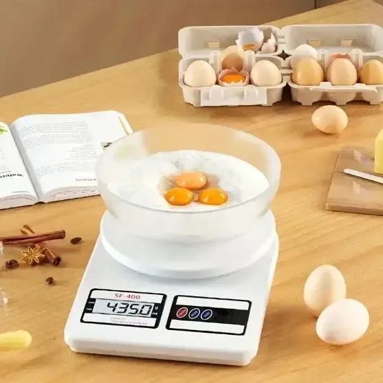 Balance de cuisine vue de dessus