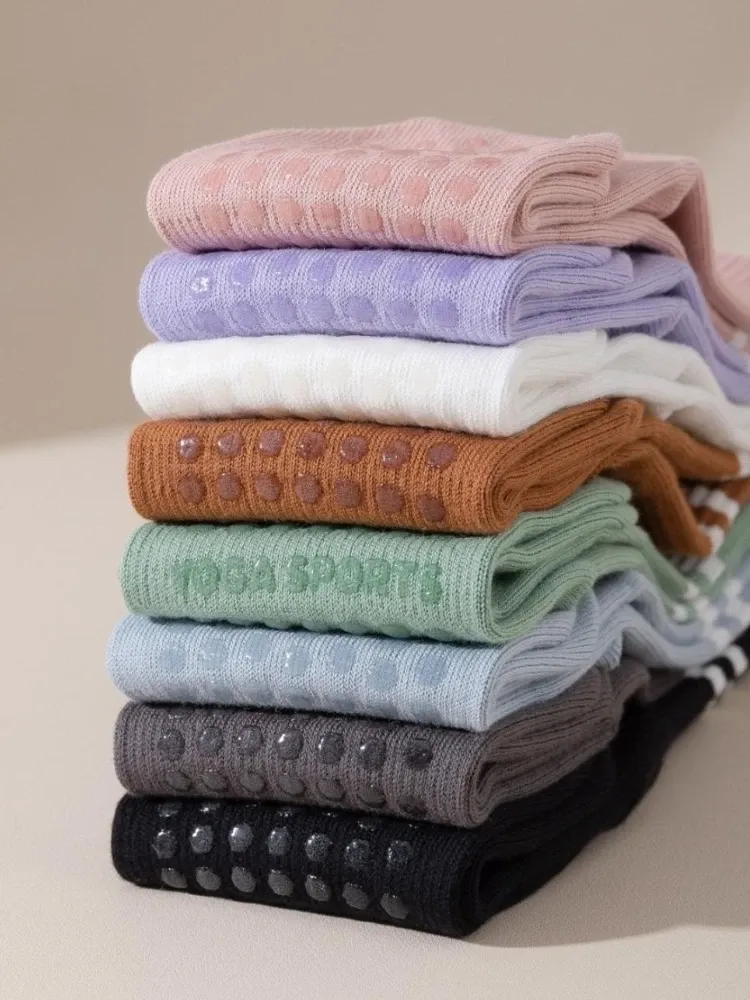 Chaussettes de yoga en situation de pratique