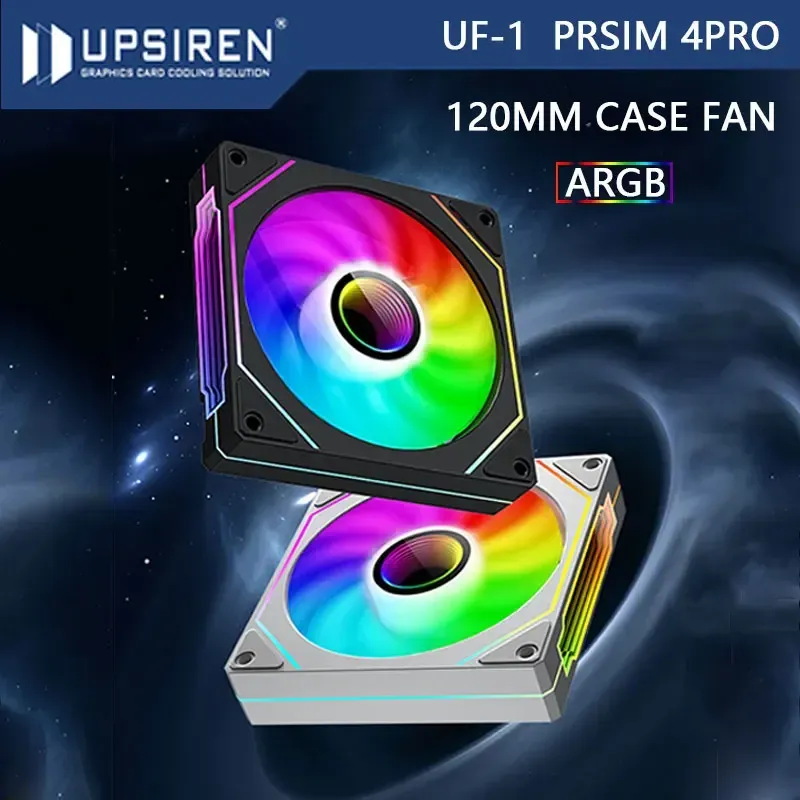 UPSIREN UF-1 PRISM 4 PRO - Ventilateur de boîtier PC 120mm ARGB PWM - 600-1500 tr/min - Image 1