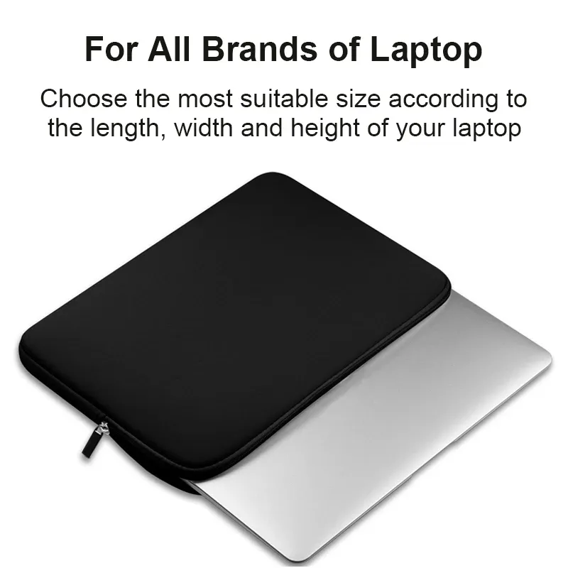 Sac noir pour ordinateur portable 11 à 15,6 pouces, compatible Lenovo, Xiaomi, Dell, MacBook Air et MacBook Pro Retina 2