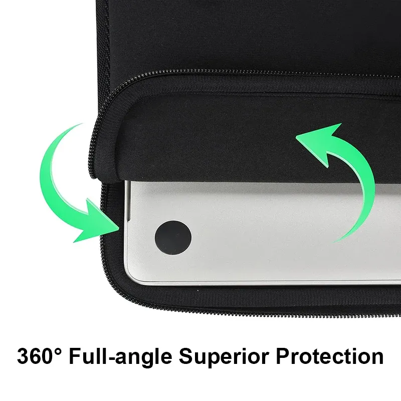 Housse d'ordinateur portable avec protection enveloppante à 360 degrés