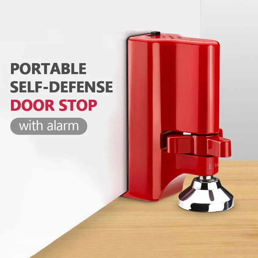Verrou de porte portable, cale de porte antivol pour l'autodéfense, dispositif de sécurité pour voyage et hébergement 2