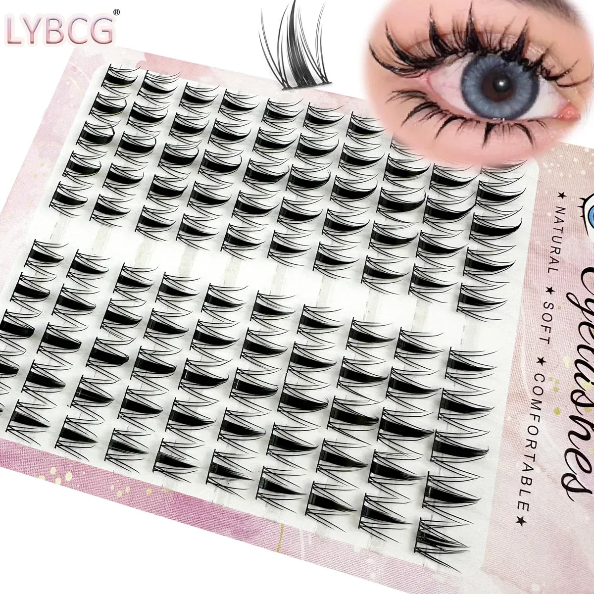 Cils en grappe, finition élégante