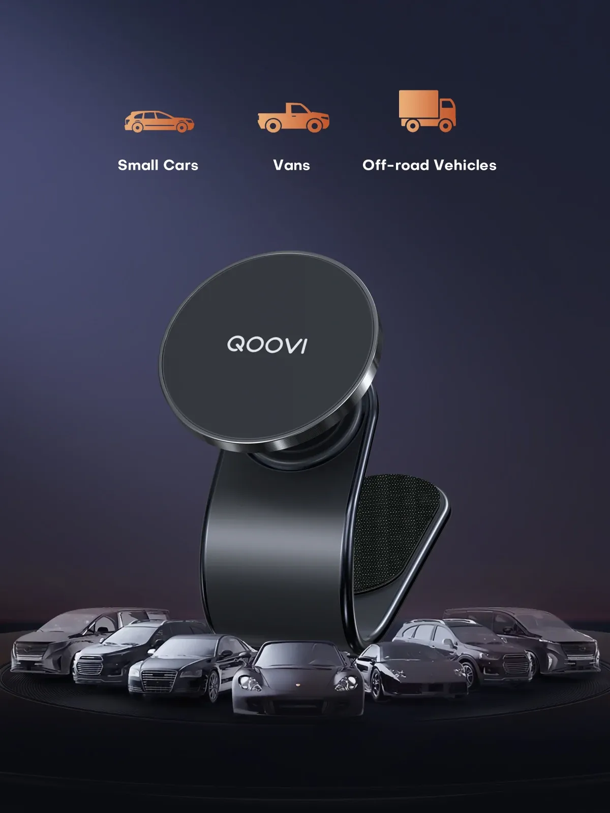 Compatibilité du support QOOVI avec divers modèles de voitures