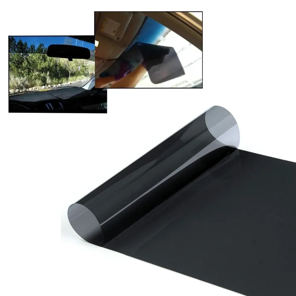 Bande pare-soleil en film teinté pour pare-brise avant, protection anti-UV, 150 x 20 cm 2