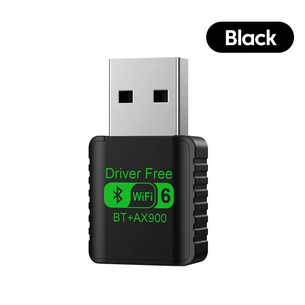 Adaptateur USB WiFi 6 AX900 avec Bluetooth 5.4, carte réseau sans fil double bande 2,4 GHz et 5 GHz, antenne Wi-Fi, pilote PC inclus 7