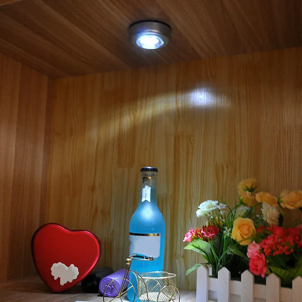 Veilleuse LED sans fil à capteur tactile, alimentée par batterie, pour armoire, placard, escalier, chambre ou cuisine (Mini Stonego) 4