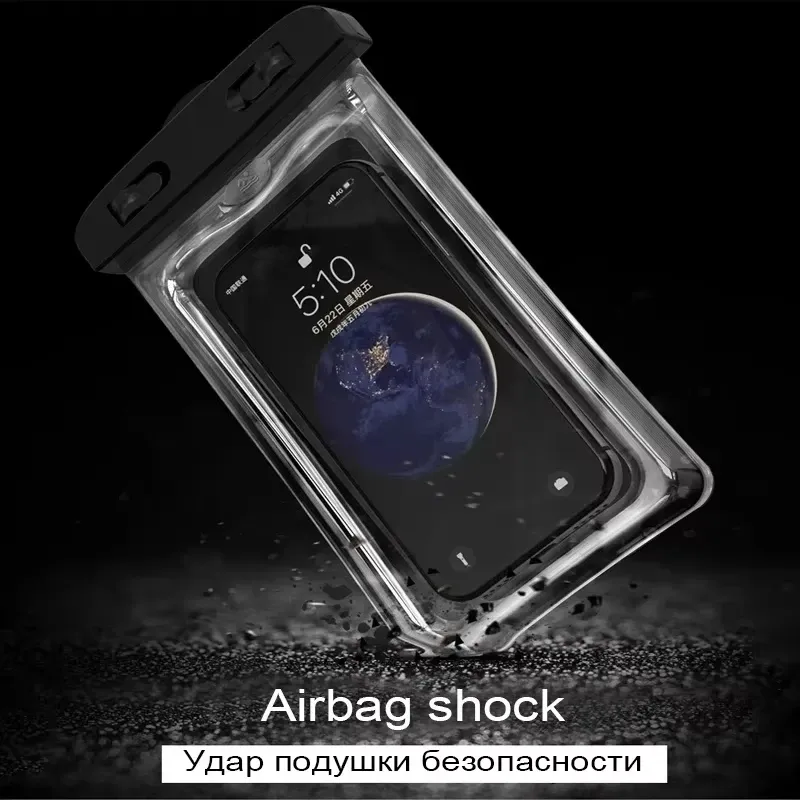 Sac étanche universel pour smartphone, étui flottant pour la plongée et la natation 4