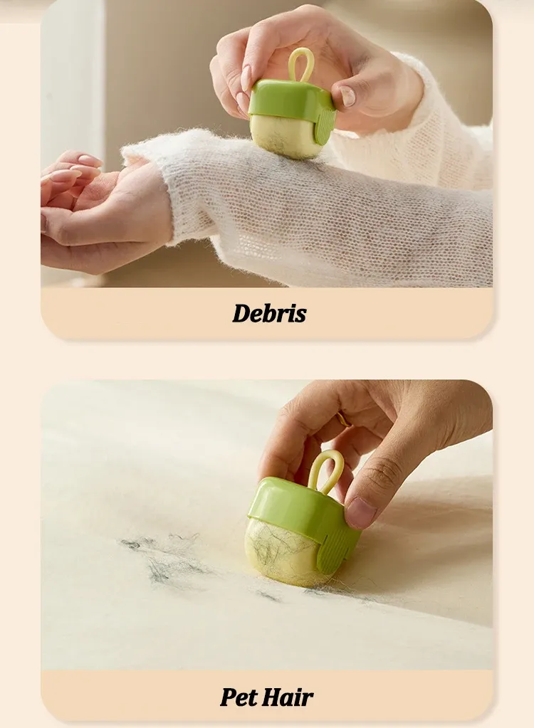 Dissolvant de peluches en action