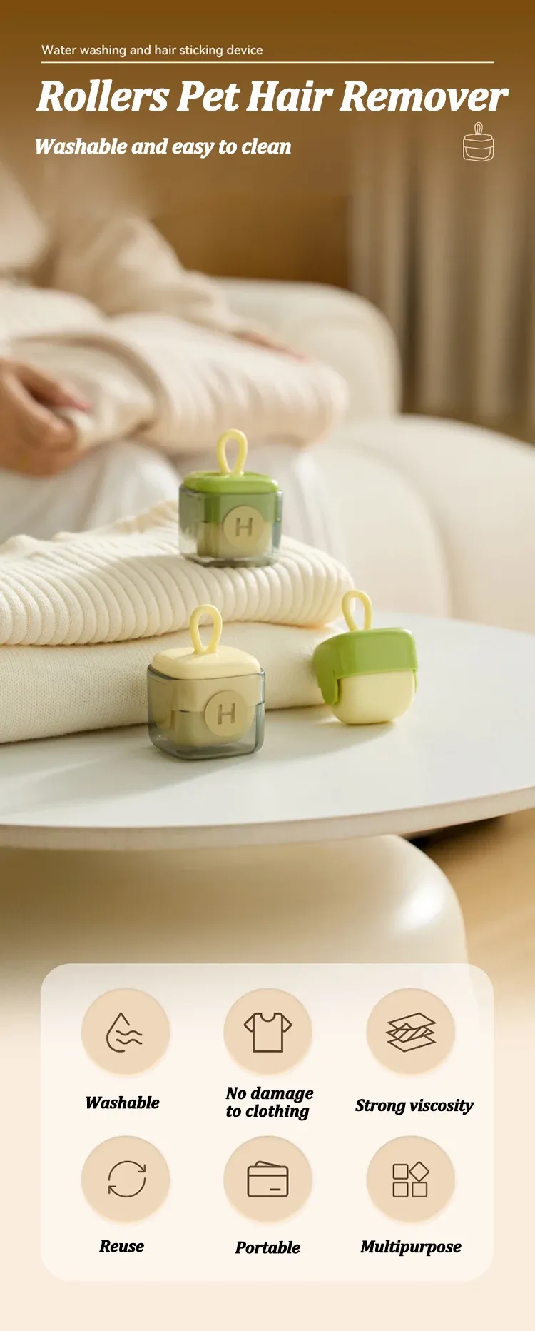 Dissolvant de peluches en situation d'utilisation