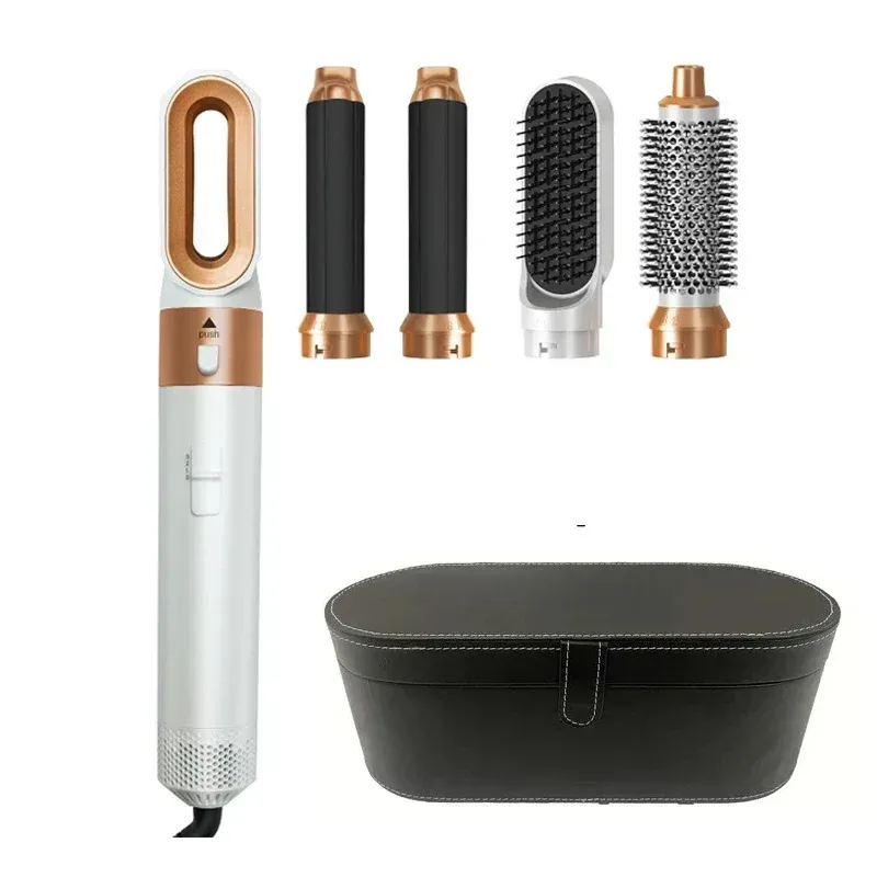 Ensemble 5 en 1 : sèche-cheveux, brosse chauffante, fer à friser, lisseur et outil de coiffure professionnel, compatible avec le Dyson Airwrap 10