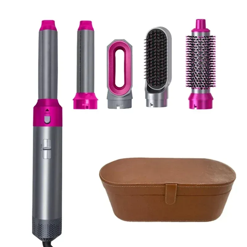 Ensemble 5 en 1 : sèche-cheveux, brosse chauffante, fer à friser, lisseur et outil de coiffure professionnel, compatible avec le Dyson Airwrap 9