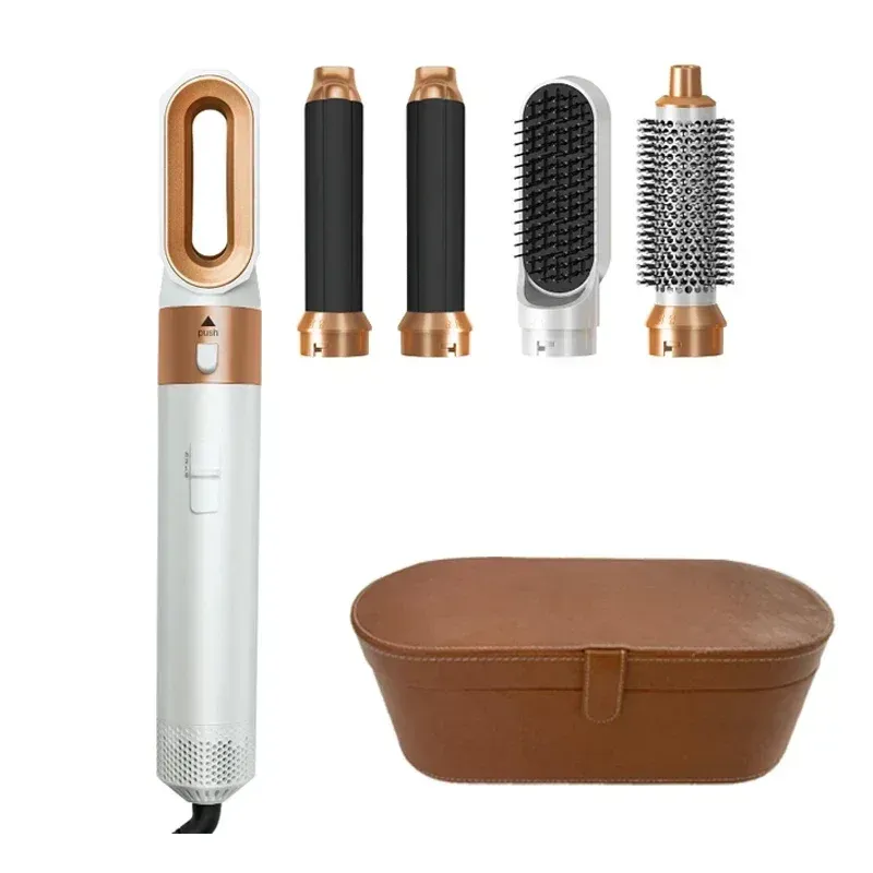 Ensemble 5 en 1 : sèche-cheveux, brosse chauffante, fer à friser, lisseur et outil de coiffure professionnel, compatible avec le Dyson Airwrap 8