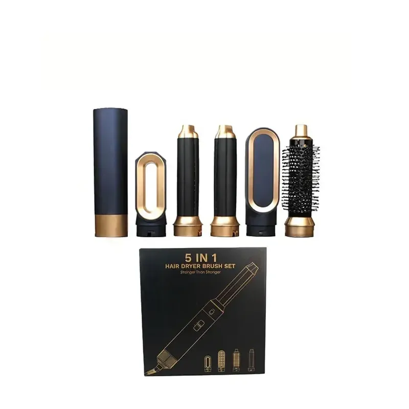 Ensemble 5 en 1 : sèche-cheveux, brosse chauffante, fer à friser, lisseur et outil de coiffure professionnel, compatible avec le Dyson Airwrap 12