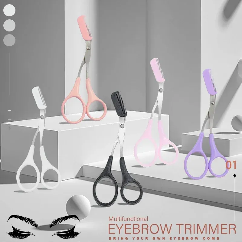 Ciseaux à sourcils en acier inoxydable, vue d'ensemble