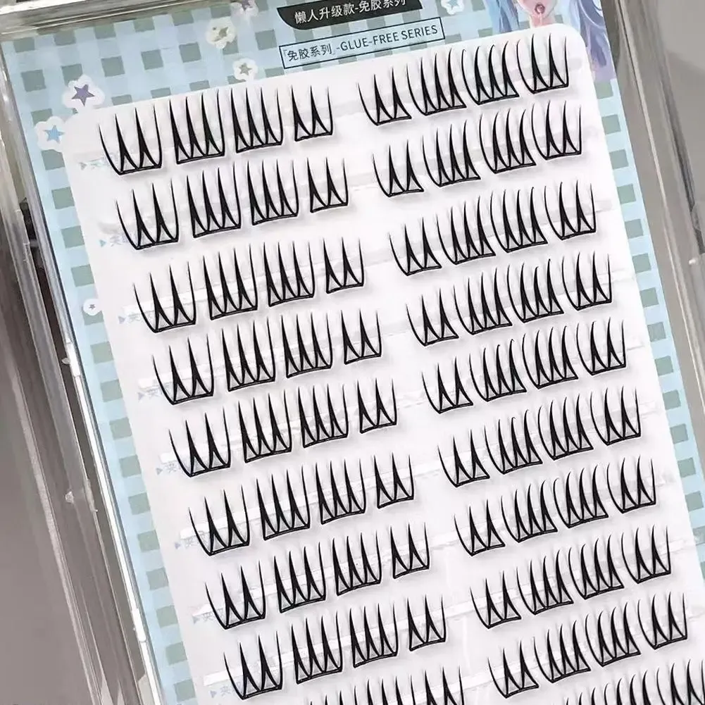 Faux cils en grappes, mise en situation