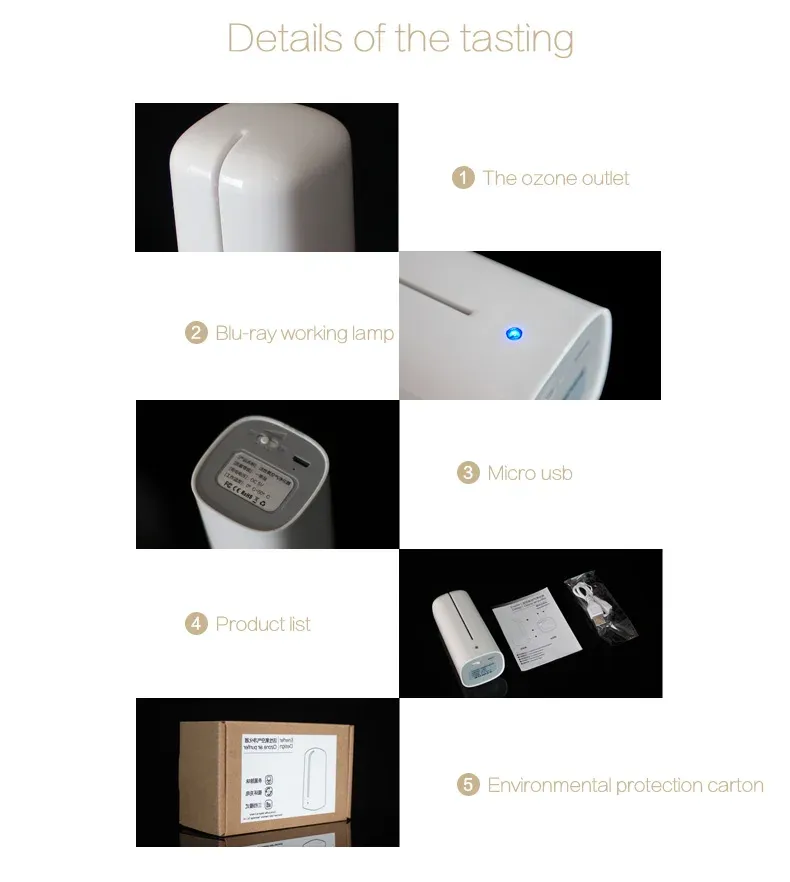 Purificateur d'air portable en détail