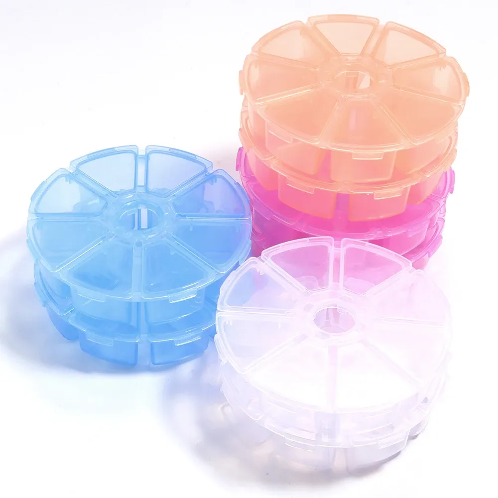 Boîte à bijoux en plastique, organiseur réglable à 5 à 28 compartiments, boîte de rangement pour perles et bijoux, étui rectangulaire 4