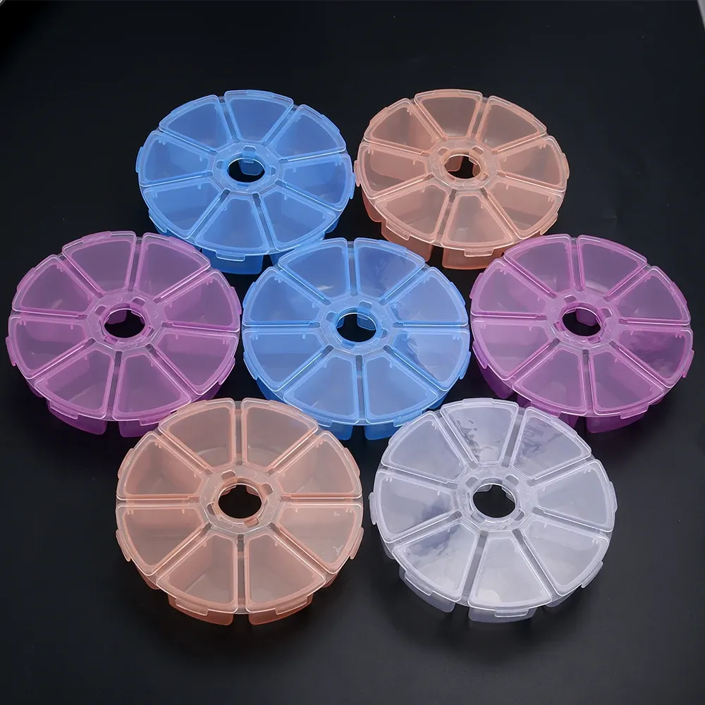 Boîte à bijoux en plastique, organiseur réglable à 5 à 28 compartiments, boîte de rangement pour perles et bijoux, étui rectangulaire 5
