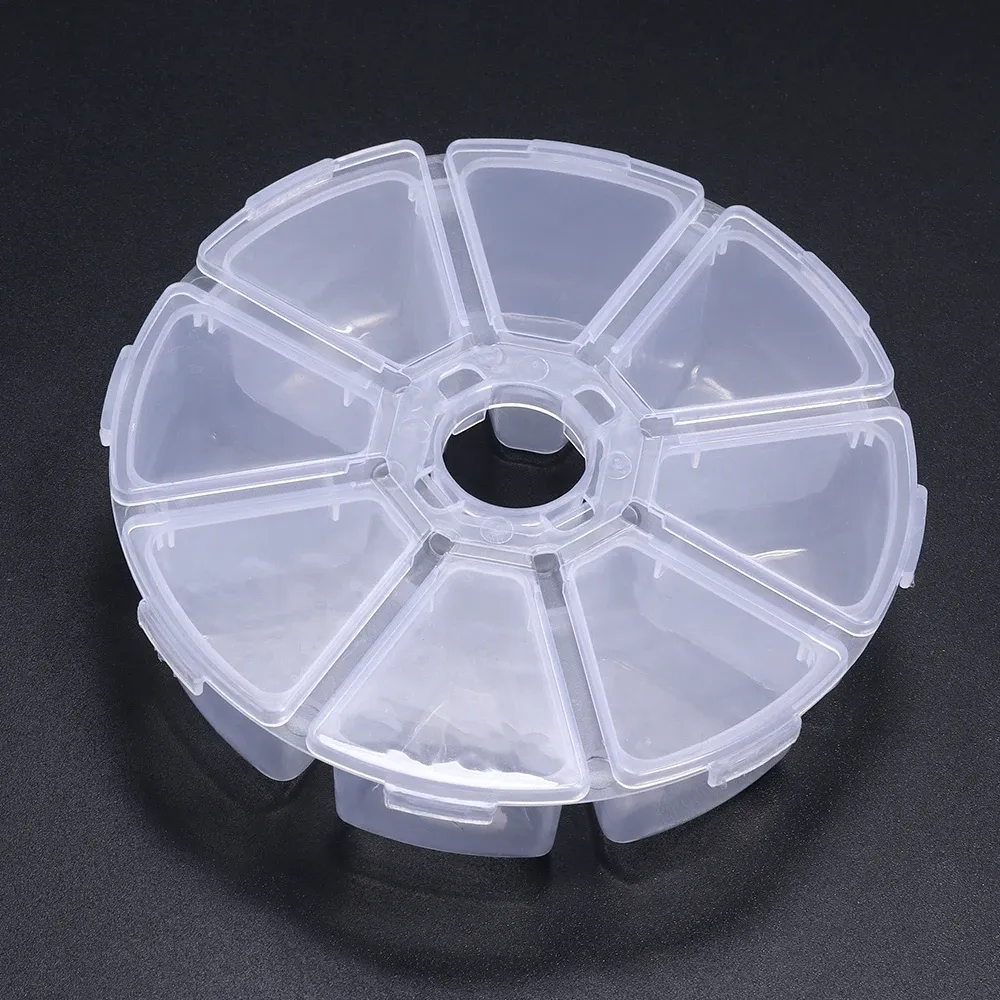 Boîte à bijoux en plastique, organiseur réglable à 5 à 28 compartiments, boîte de rangement pour perles et bijoux, étui rectangulaire 8
