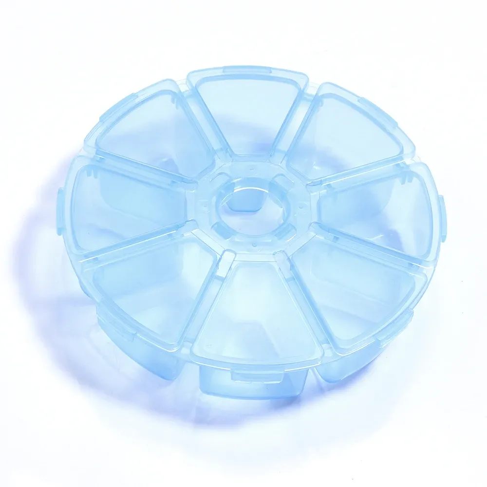 Boîte à bijoux en plastique, organiseur réglable à 5 à 28 compartiments, boîte de rangement pour perles et bijoux, étui rectangulaire 7