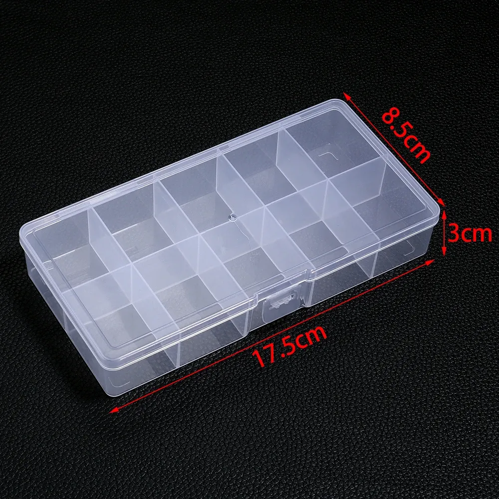 Boîte à bijoux en plastique, organiseur réglable à 5 à 28 compartiments, boîte de rangement pour perles et bijoux, étui rectangulaire 13