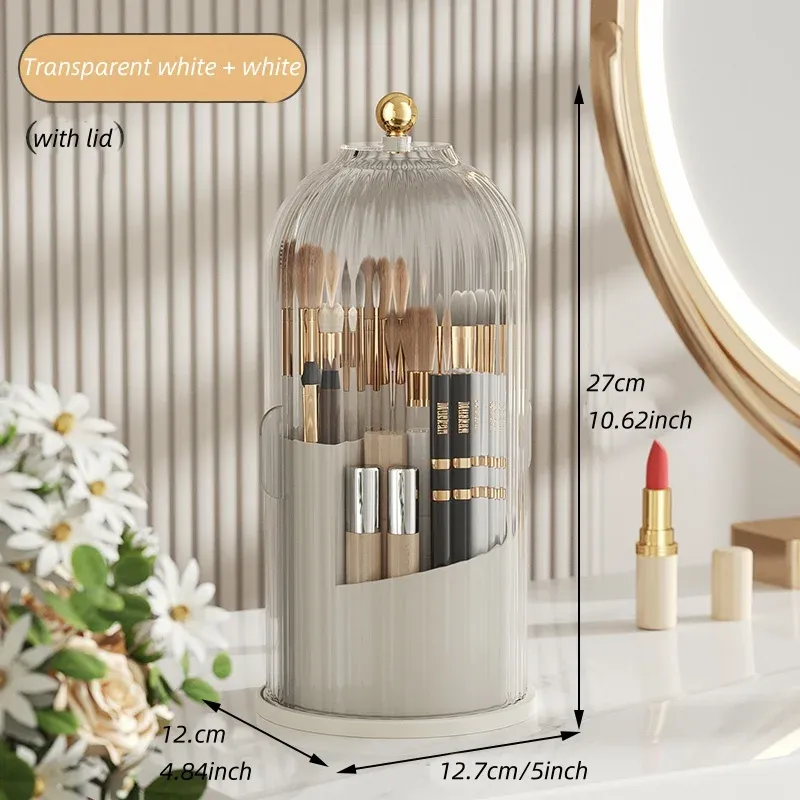 Boîte de rangement rotative pour pinceaux de maquillage 3