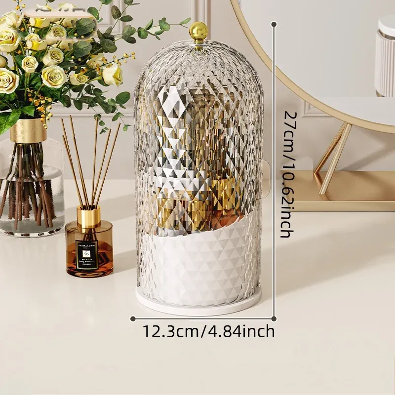 Boîte de rangement rotative pour pinceaux de maquillage 7