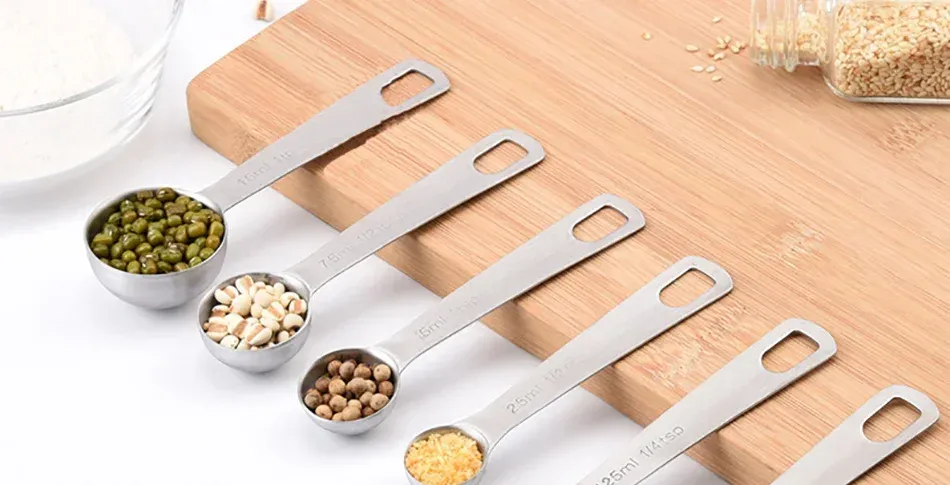 Ensemble de cuillères à mesurer en acier inoxydable