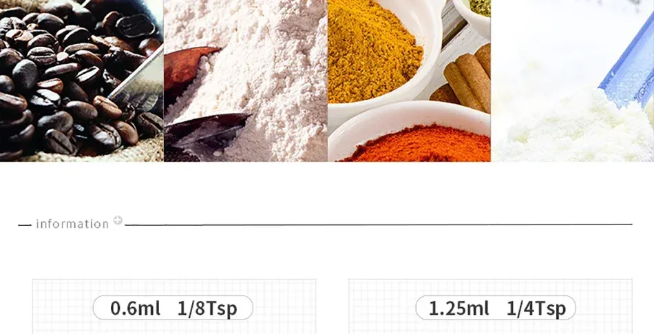 Cuillères à mesurer en situation de cuisine
