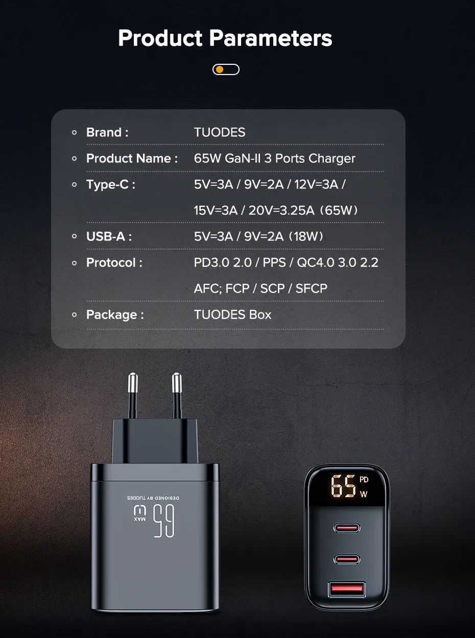 Chargeur Tuodes en détail