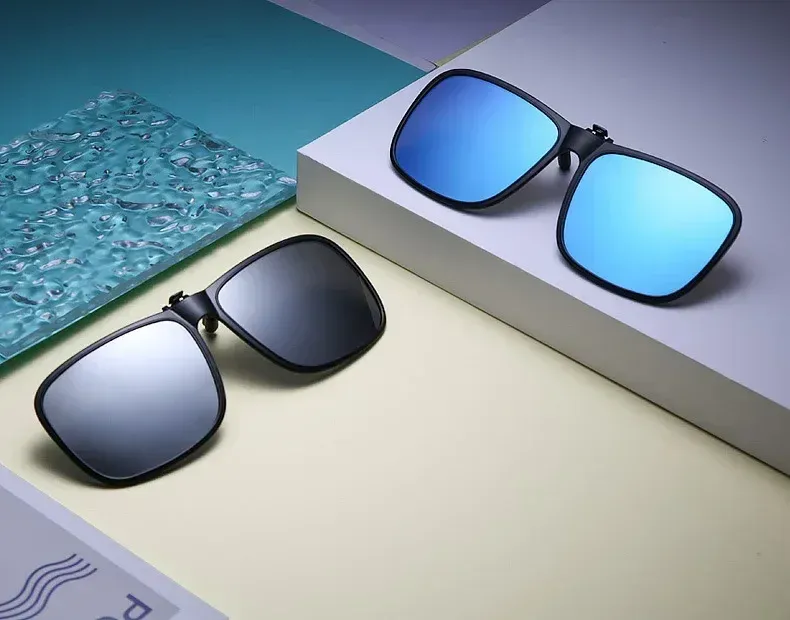 Lunettes en situation d'ensoleillement