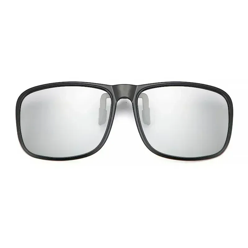 Lunettes de soleil polarisées à clip rabattable pour la conduite, verres photochromiques anti-éblouissement UV400, pour myopie 14
