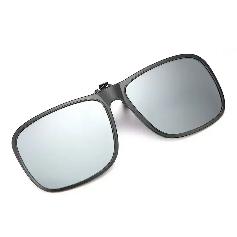 Lunettes de soleil polarisées à clip rabattable pour la conduite, verres photochromiques anti-éblouissement UV400, pour myopie 12