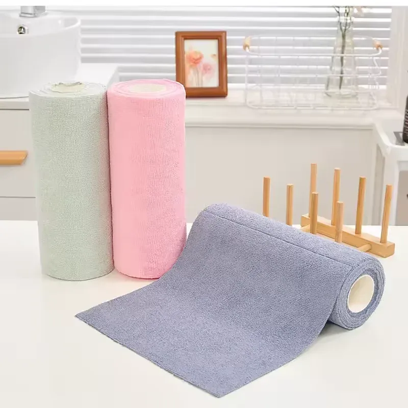 Lingettes de nettoyage réutilisables en microfibre