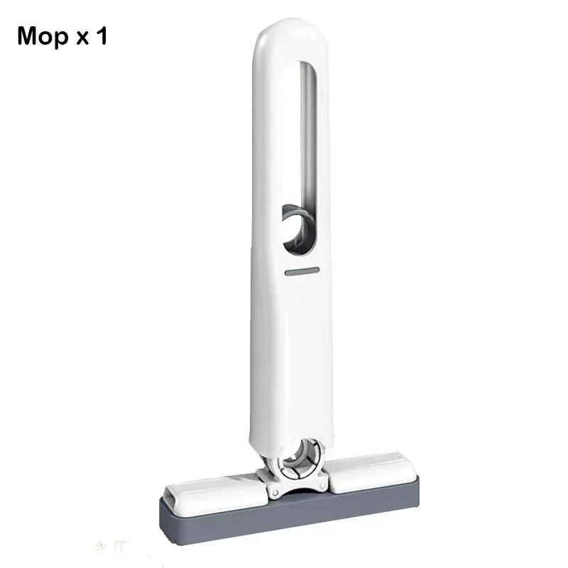 Mini serpillière pliable à poignée compacte avec système d'essorage puissant, pour le nettoyage des sols, bureaux, fenêtres, voitures, carrelages et murs 15