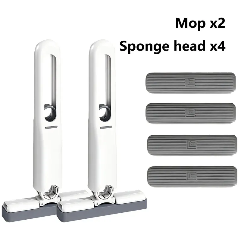 Mini serpillière pliable à poignée compacte avec système d'essorage puissant, pour le nettoyage des sols, bureaux, fenêtres, voitures, carrelages et murs 14
