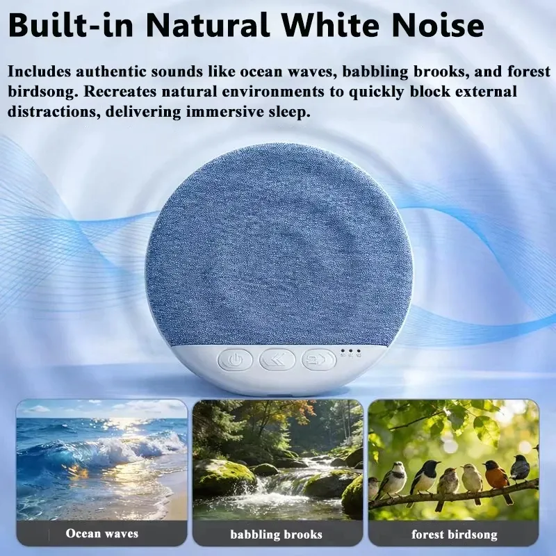 OnePlus Nouveau Haut-Parleur Bluetooth pour le Sommeil, Mini Barre de Son avec Sons de la Nature et Bruit Blanc, Lecteur MP3 Sans Fil, Haut-Parleur Ultra Fin avec Minuteur 3