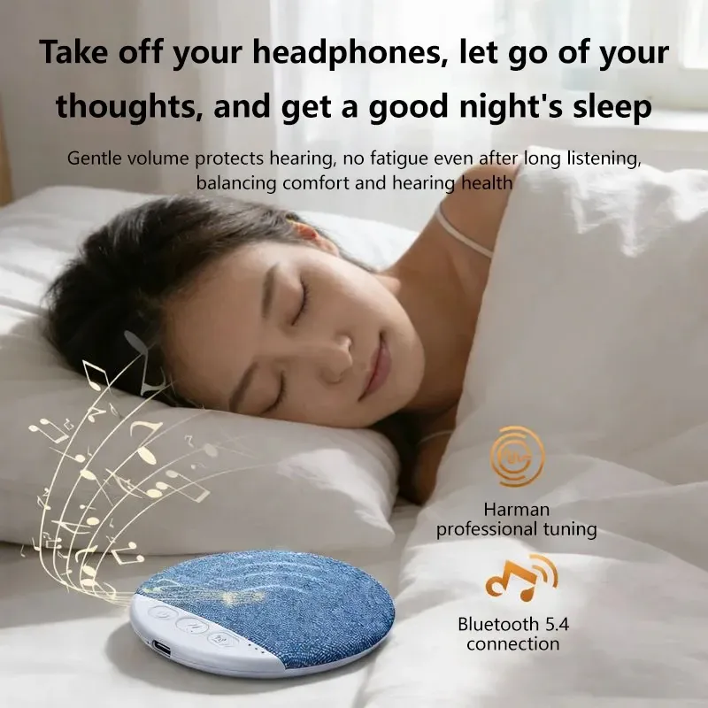 OnePlus Nouveau Haut-Parleur Bluetooth pour le Sommeil, Mini Barre de Son avec Sons de la Nature et Bruit Blanc, Lecteur MP3 Sans Fil, Haut-Parleur Ultra Fin avec Minuteur 5