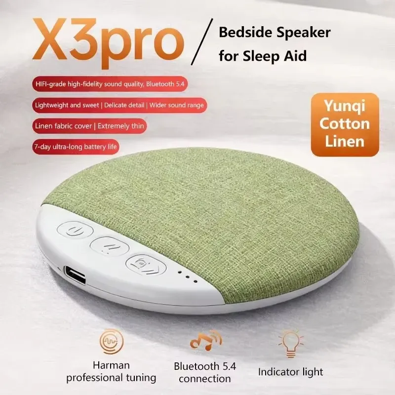 OnePlus Nouveau Haut-Parleur Bluetooth pour le Sommeil, Mini Barre de Son avec Sons de la Nature et Bruit Blanc, Lecteur MP3 Sans Fil, Haut-Parleur Ultra Fin avec Minuteur 12