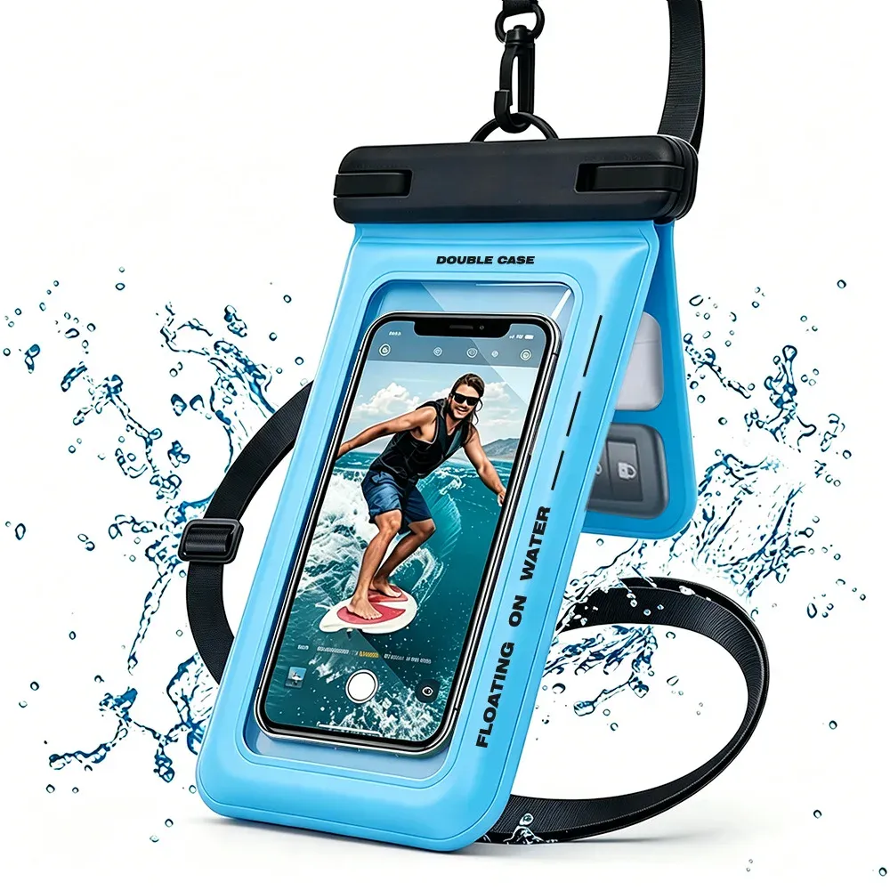 Sac étanche IPX8 pour téléphone avec écran tactile, compatible natation, jusqu'à 7,5 pouces 8